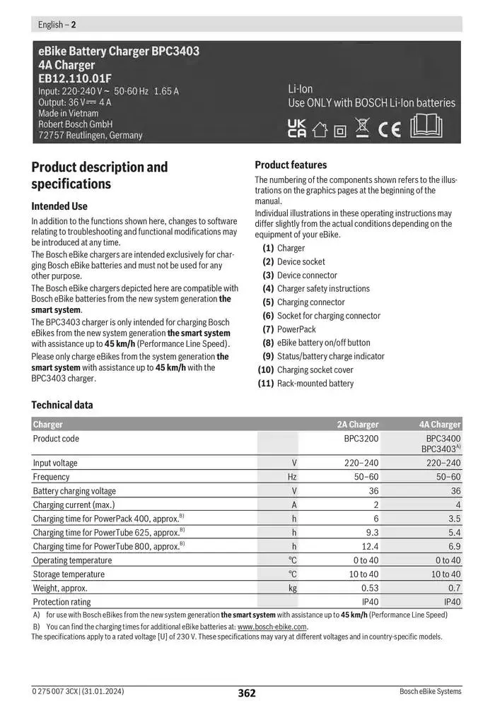 Electric Bike Manual van 12 februari tot 12 augustus 2025 - folder pagina 362