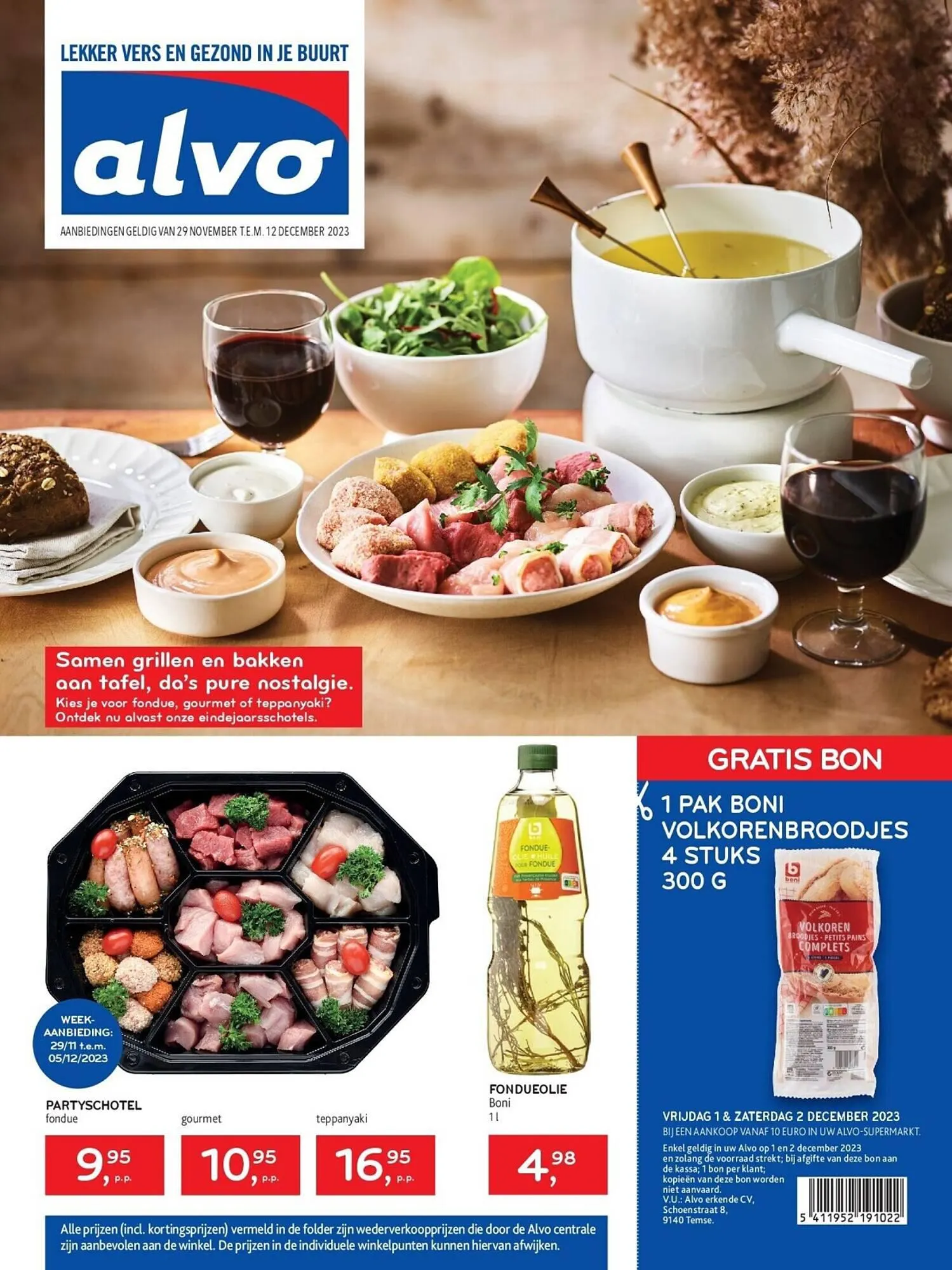 Alvo folder van 29 november tot 12 december 2023 - folder pagina 1