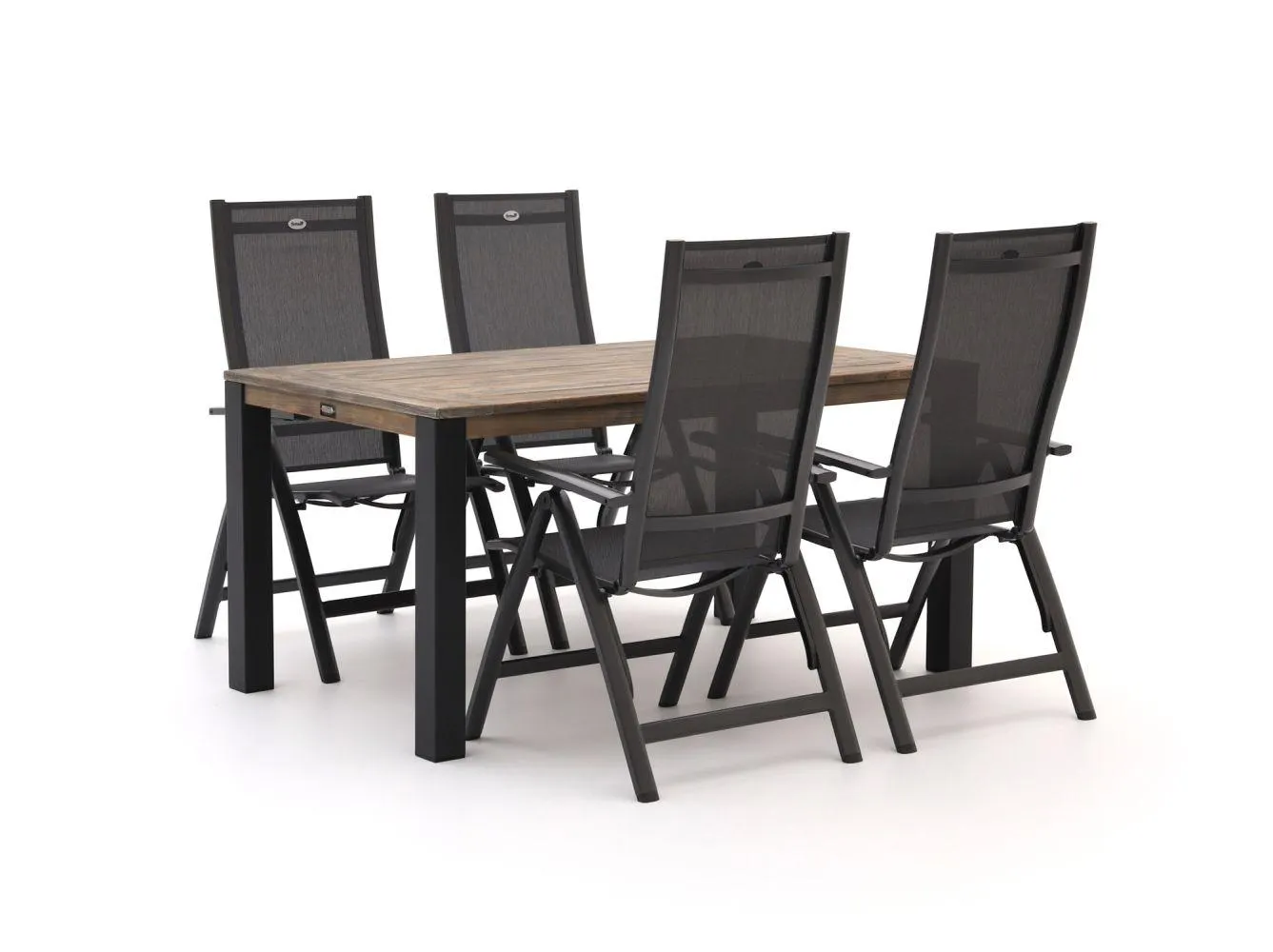 Hartman Troy/ROUGH-S 160cm dining tuinset 5-delig verstelbaar