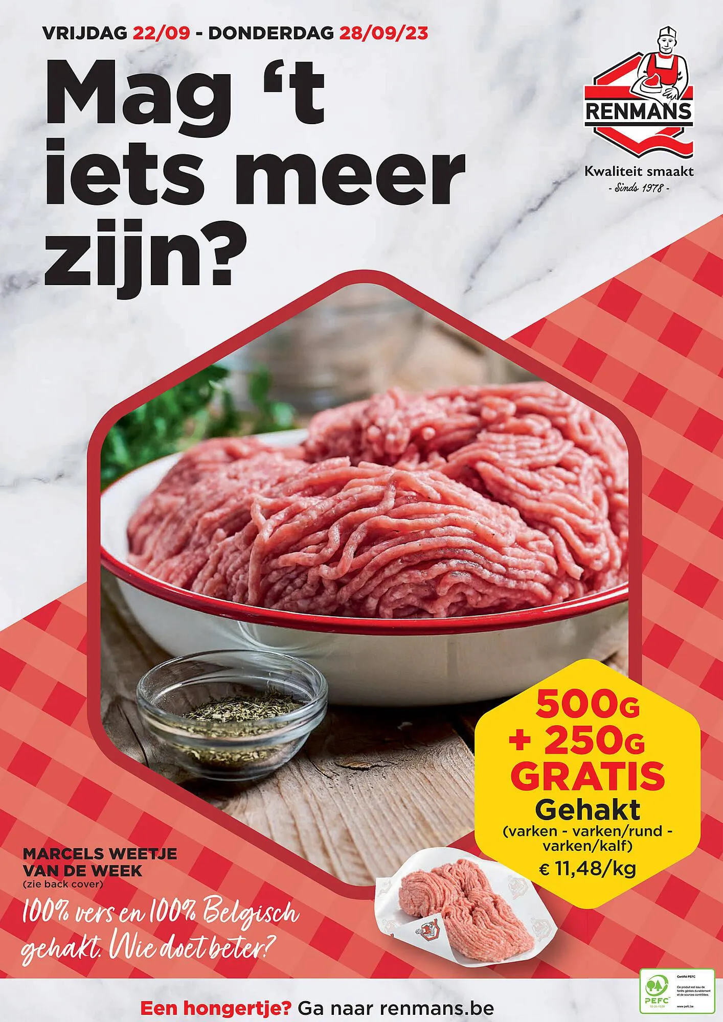 Renmans folder van 22 september tot 28 september 2023 - folder pagina 1