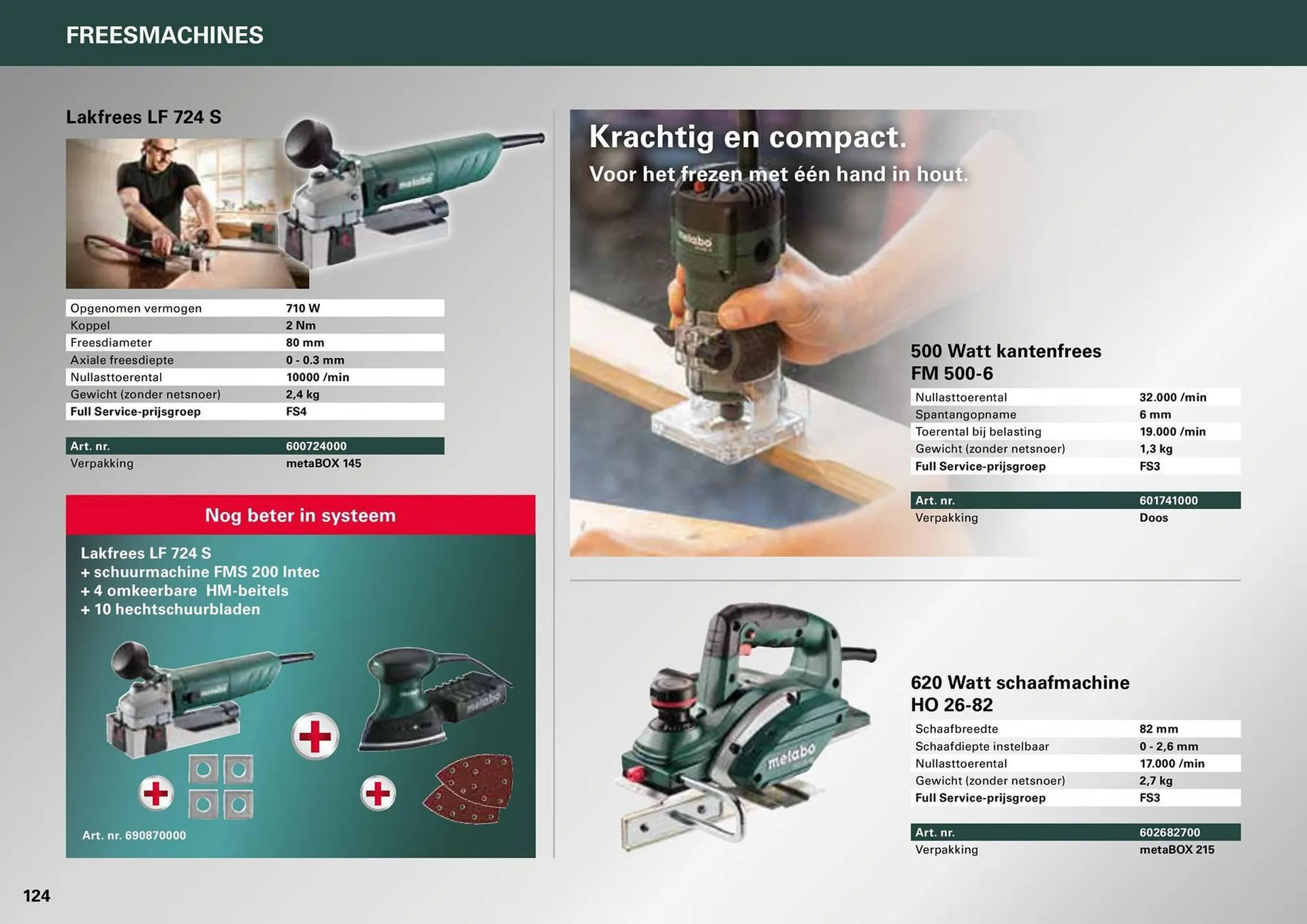 Metabo folder van 7 maart tot 31 december 2024 - folder pagina 124