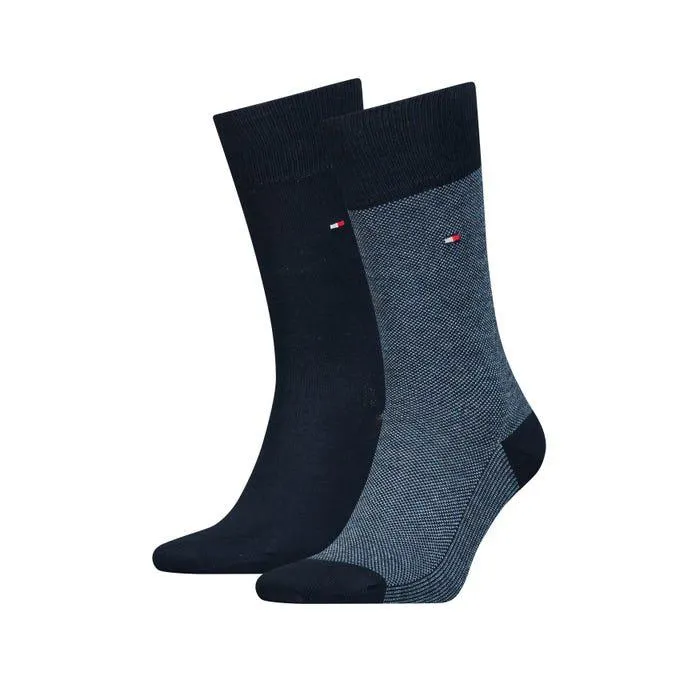 2-pack sokken raster - Tommy Hilfiger