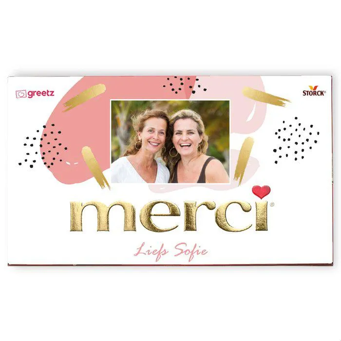 Merci assorti | Liefs met eigen naam en foto | 400gr