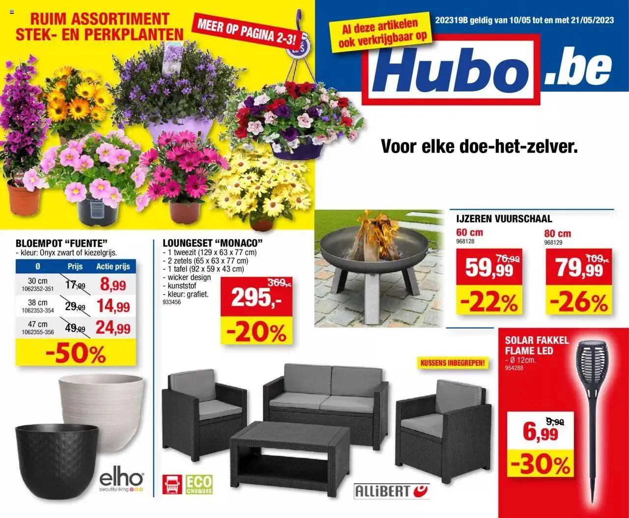 Hubo folder van 21 mei tot 31 december 2023 - folder pagina 1