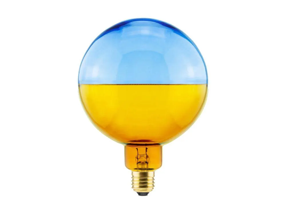 LED lamp ILLUSION GLOBE 145 - Amber Blue