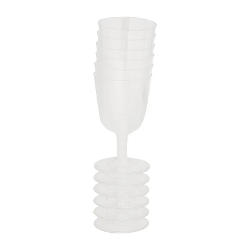 Herbruikbare wijnglazen - 6 stuks - 160 ml