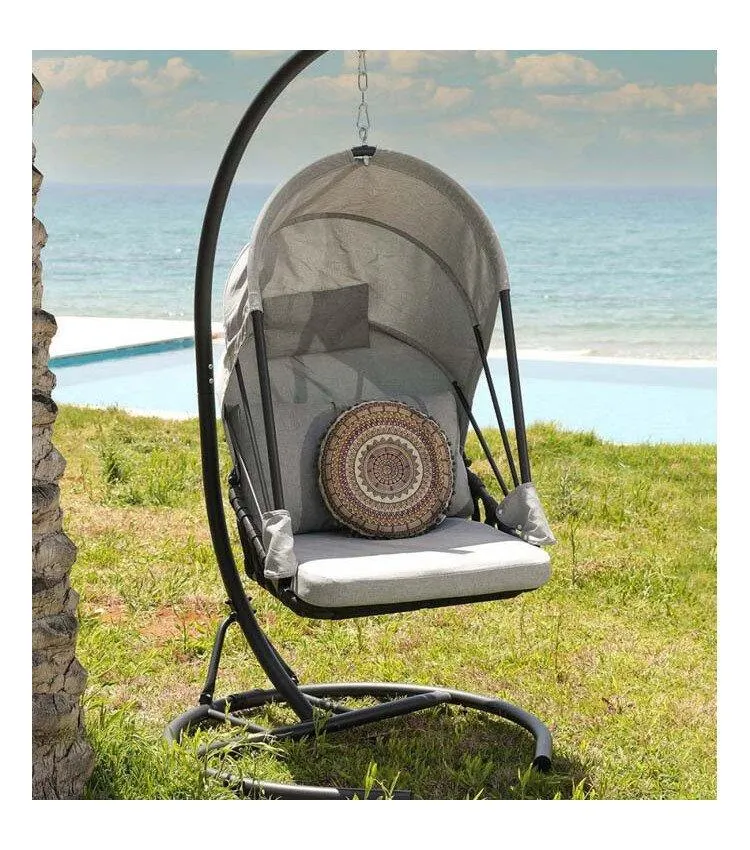 Hangstoel Deia met kussen en vouwbaar