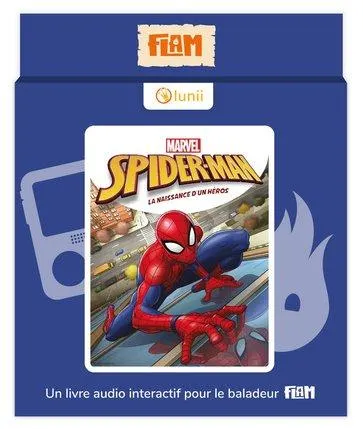 LUNII - MARVEL SPIDER-MAN - LIVRE AUDIO INTERCATIF DES 7 ANS A ECOUTER SUR FLAM