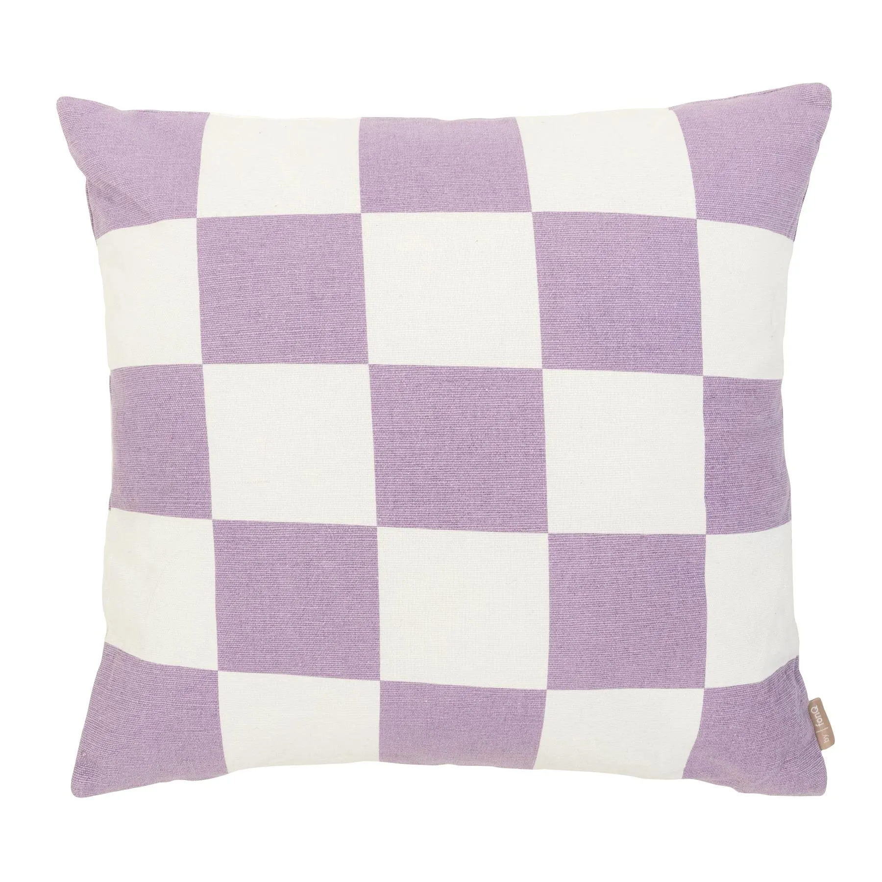 by fonQ Check Sierkussen 50 x 50 cm - Lavendel