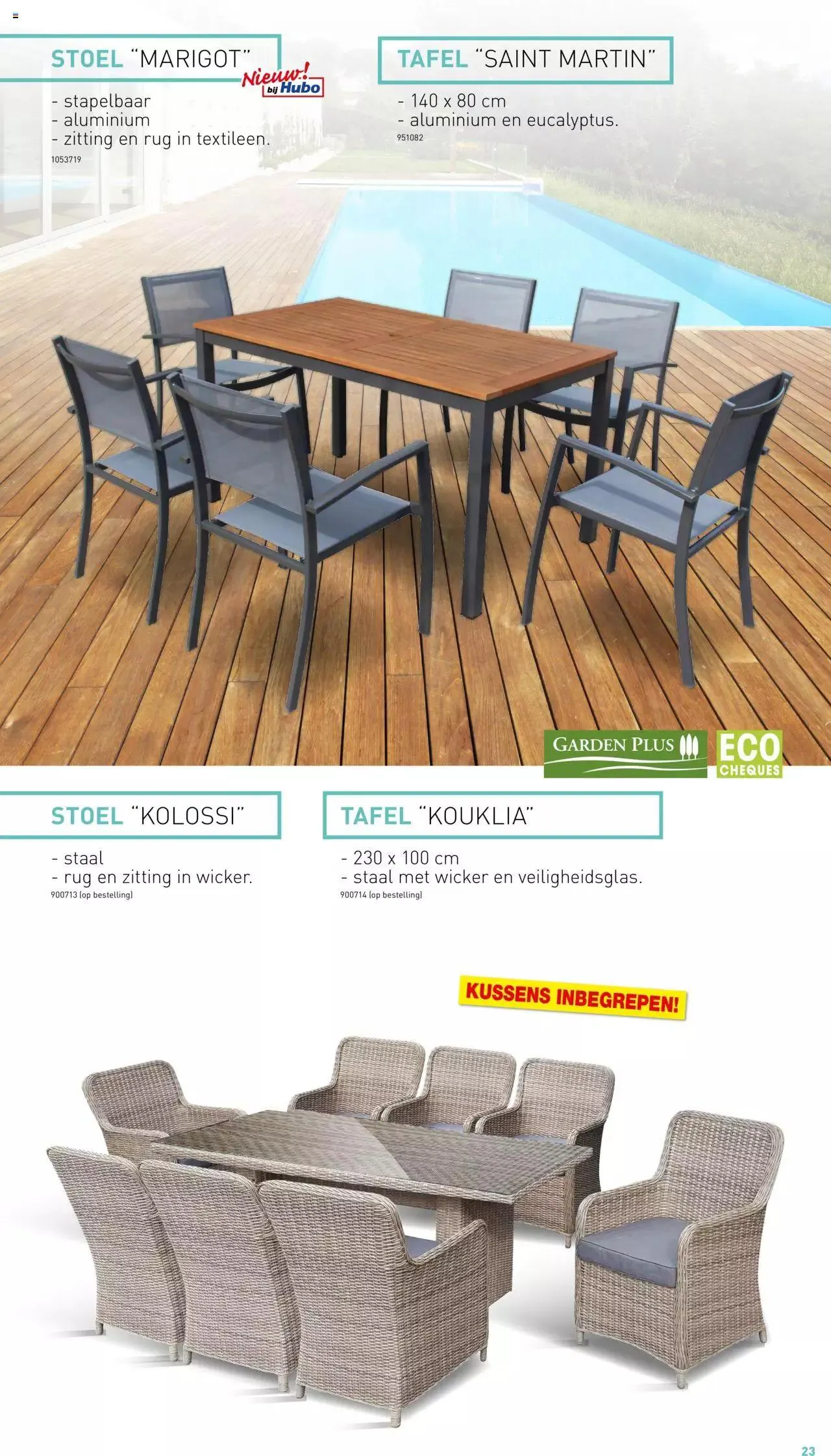 Hubo - Tuinmeubelen Special 2023 van 30 juni tot 31 december 2023 - folder pagina 23