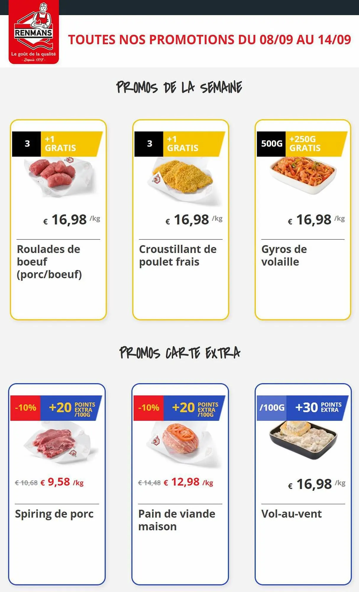 Renmans folder van 9 september tot 14 september 2023 - folder pagina 1