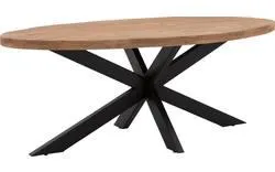 Eettafel Zida ovaal (extra dik blad)