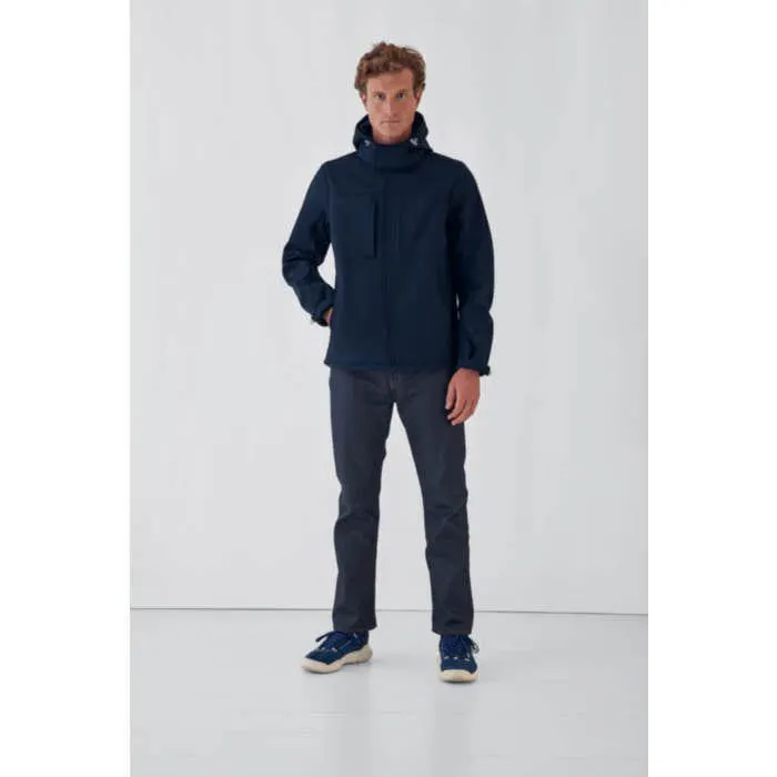 B&C jas Hooded Softshell Heren