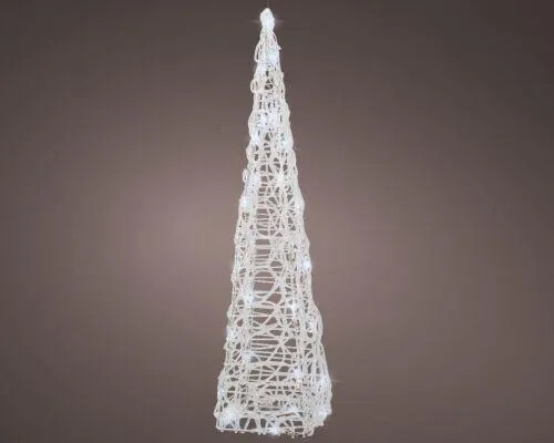 Lumineo 491439 LED Piramide Zacht Acryl Pyramid Flashing Effect - 15 x 15 x 58 cm