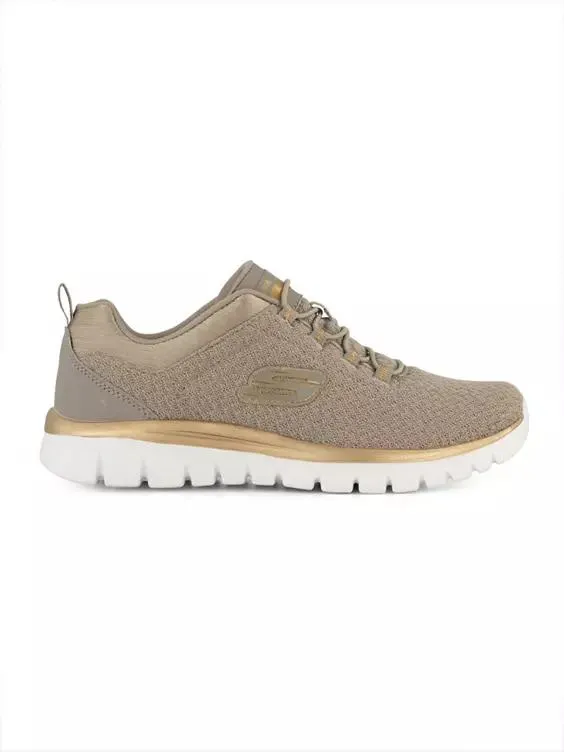 Taupe sneaker memory foam
