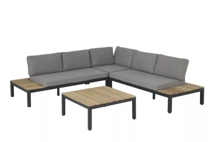 Loungeset Zephyr aluminium antraciet