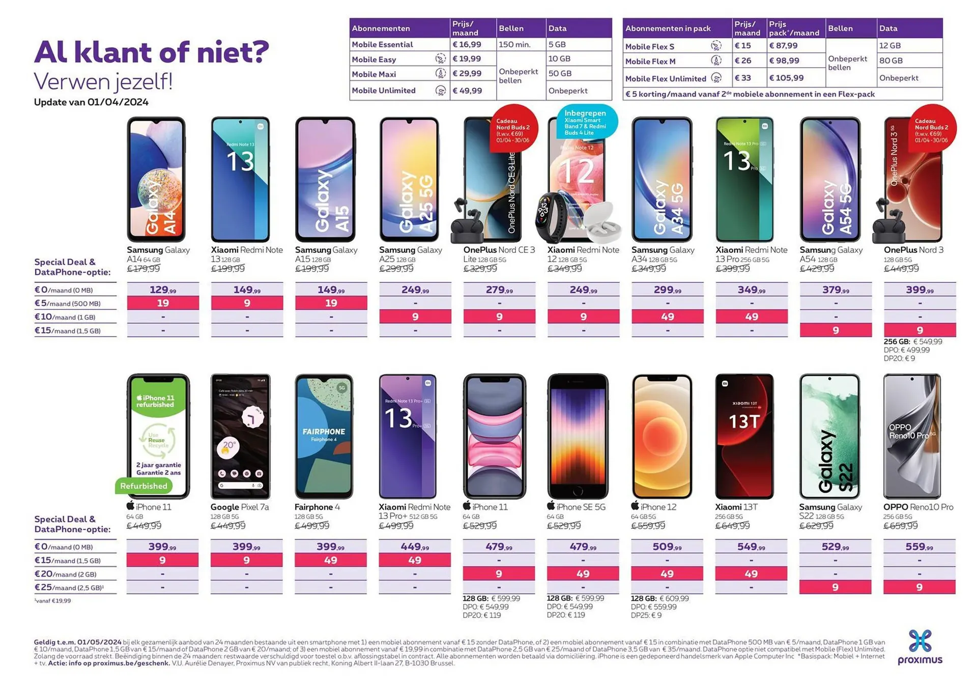 Proximus folder van 2 april tot 30 april 2024 - folder pagina 