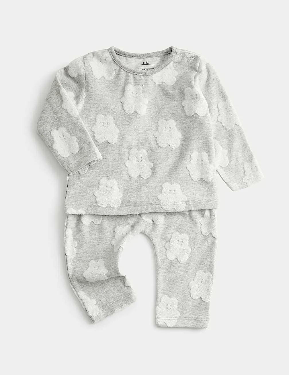 2pc Cotton Rich Textured Outfit (0-12 Mths)