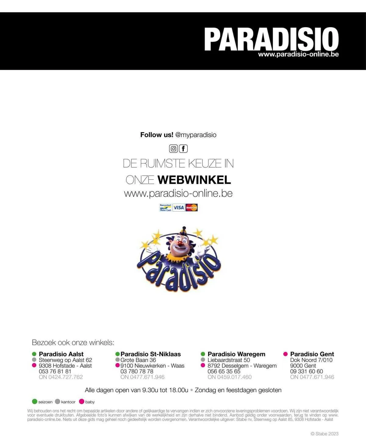 Paradisio Folder van 29 september tot 31 december 2023 - folder pagina 46