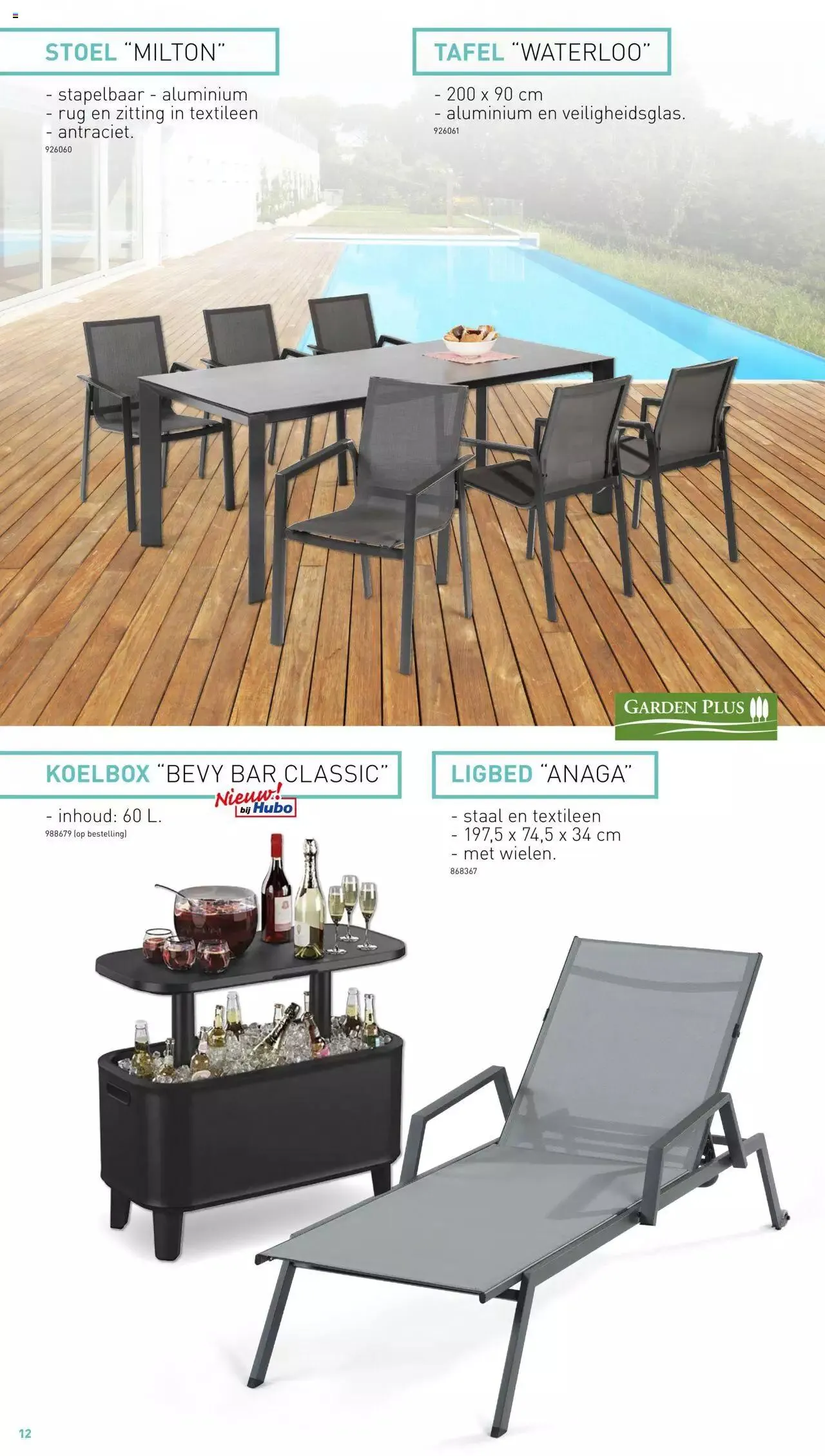 Hubo - Tuinmeubelen Special 2023 van 30 juni tot 31 december 2023 - folder pagina 12