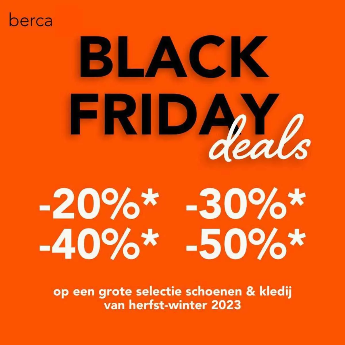 Berca Shoes Folder van 24 november tot 30 november 2023 - folder pagina 1