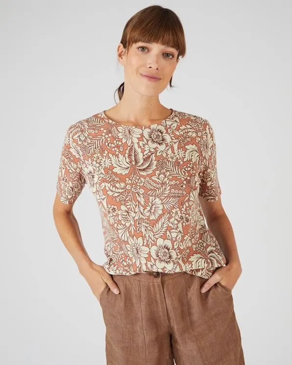 T-shirt van mix van linnen