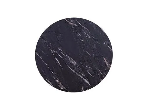 MaximaVida rond tafelblad Firenze 75 cm - zwart HPL marmer look
