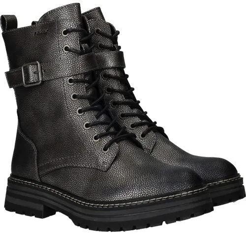 Rieker Veterboots Zilver Dames
