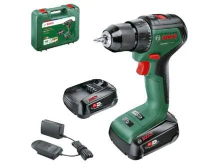 Bosch UniversalDrill 18V-60 accu schroefboormachine 18V Li-Ion met 2 accu's + lader