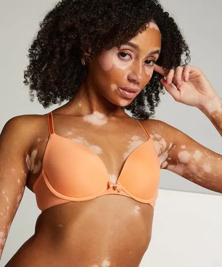 Voorgevormde beugel bh Plunge - Oranje