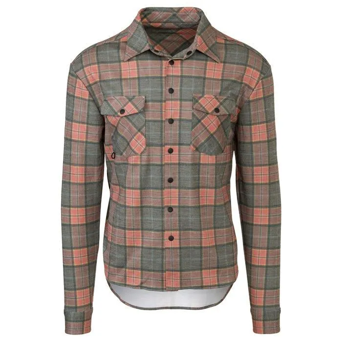 Flannel Fietsshirt Lange Mouwen Venture Heren
