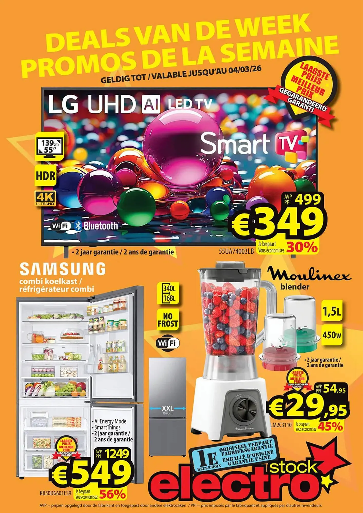 ElectroStock folder van 25 februari tot 4 maart 2026 - folder pagina 1