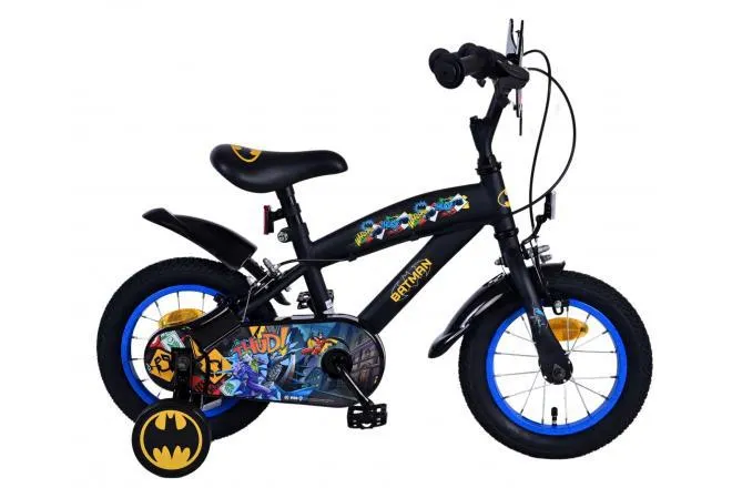 Batman Kinderfiets - Jongens - 12 inch - Zwart - Twee handremmen