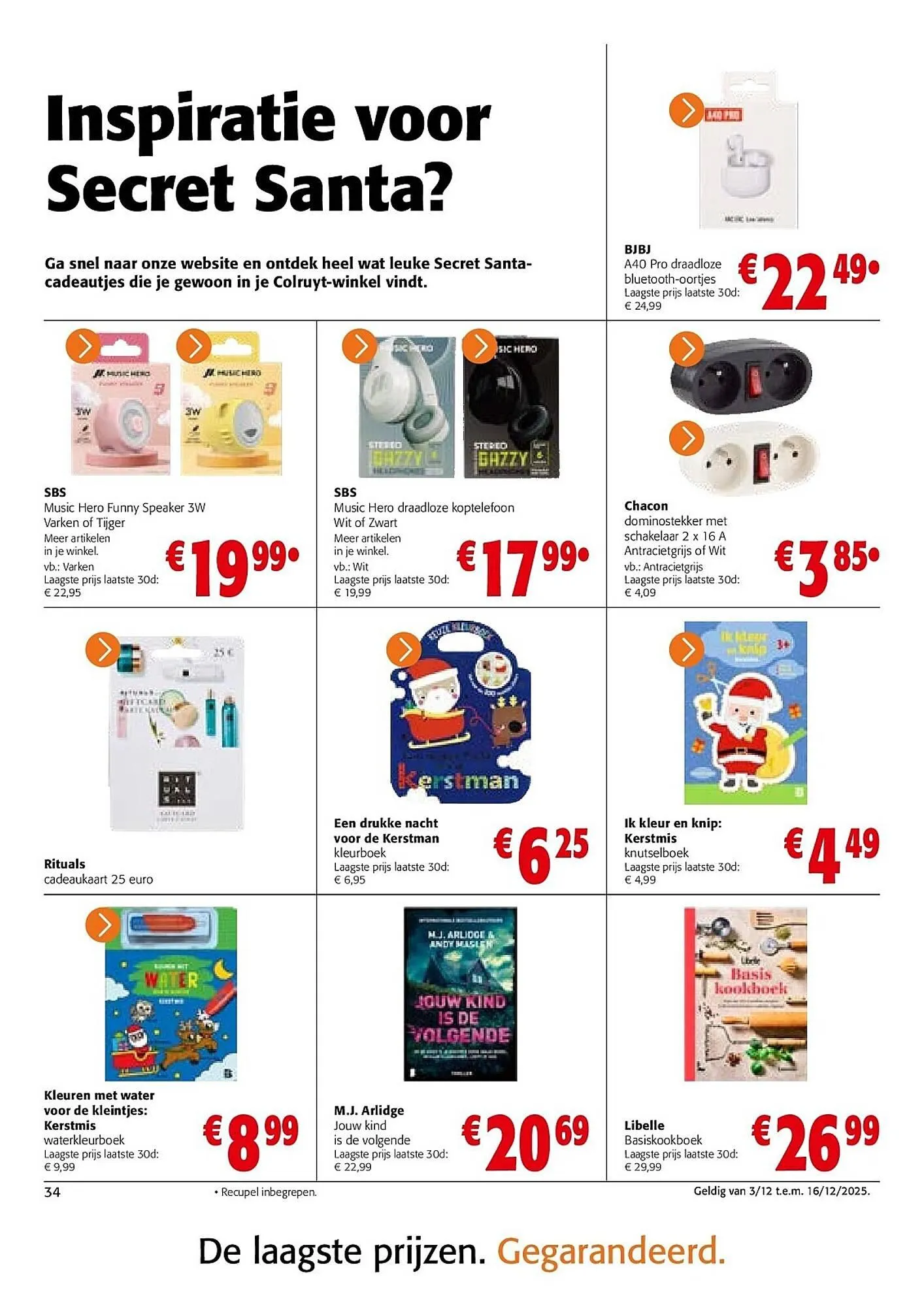 Colruyt folder van 3 december tot 16 december 2025 - folder pagina 34
