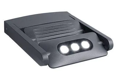 Mini ledspot wandlamp donkergrijs led 18w