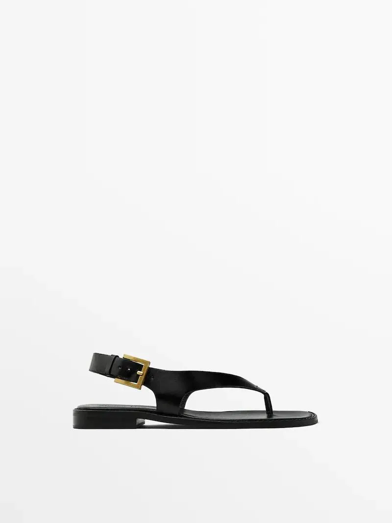 Strappy leather sandals