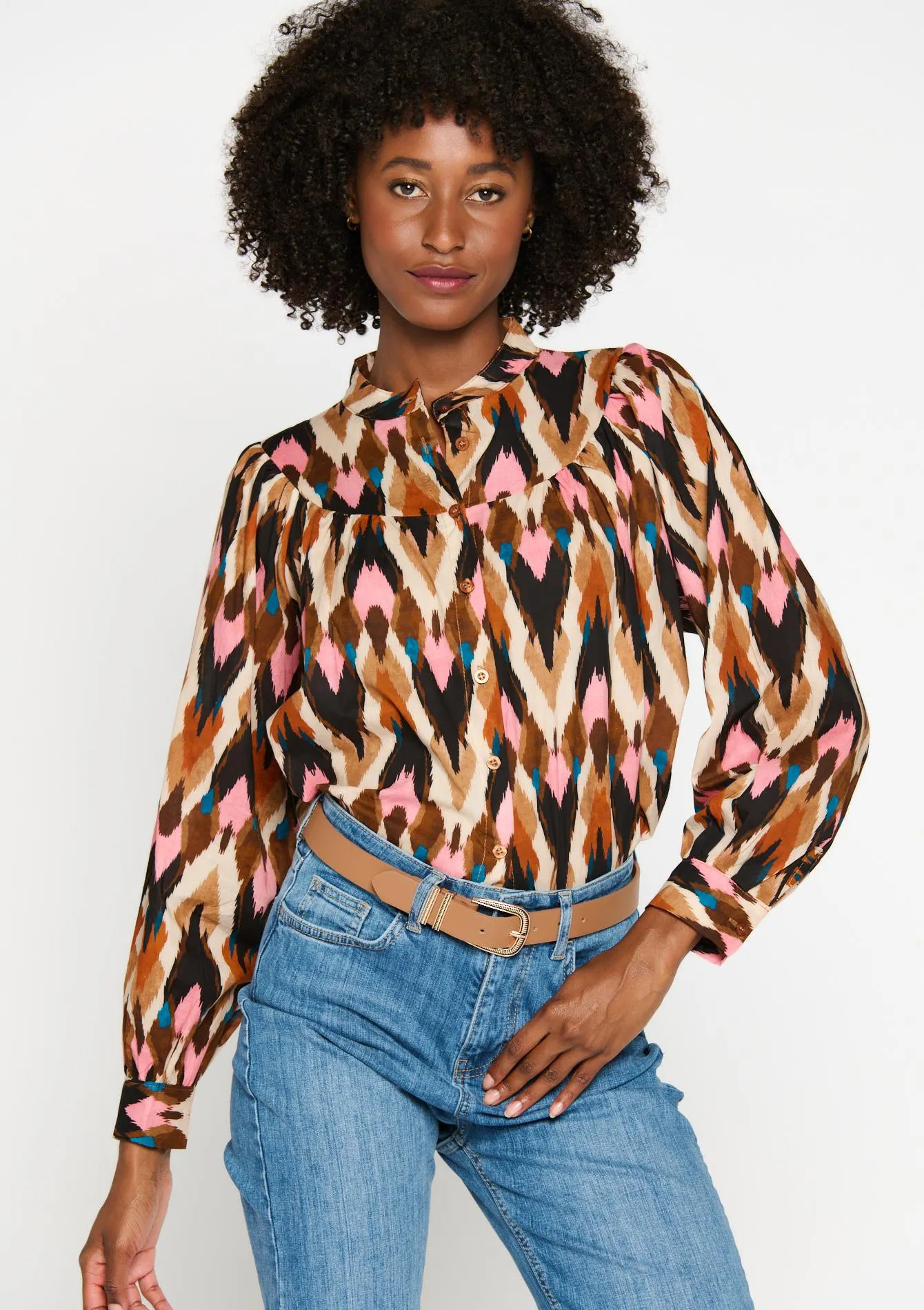 Blouse with print