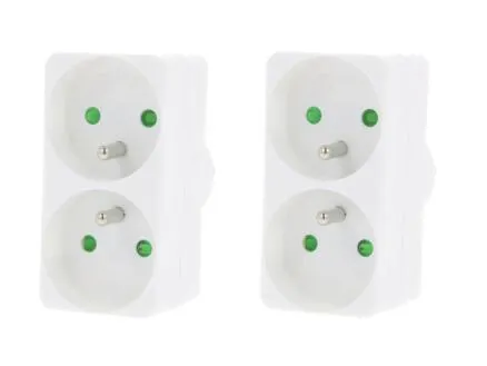 Profile Domino 2x16A wit 2 stuks