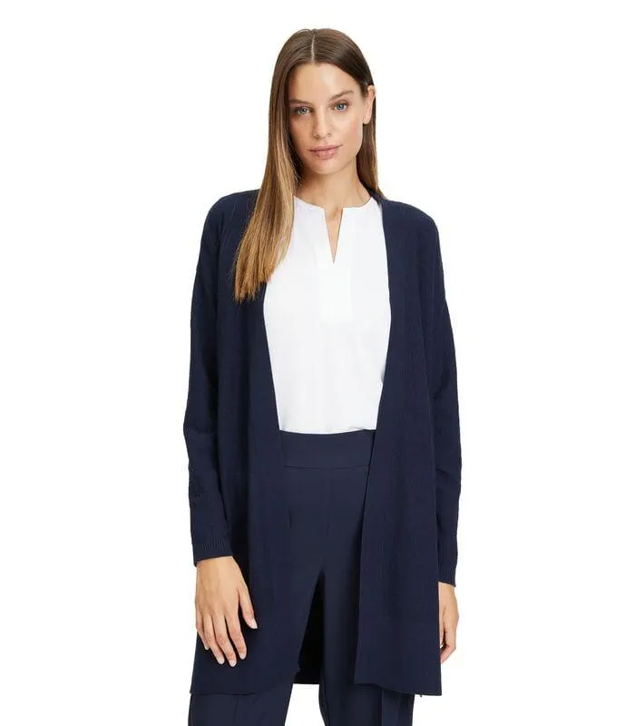 Gebreid vest met V-hals