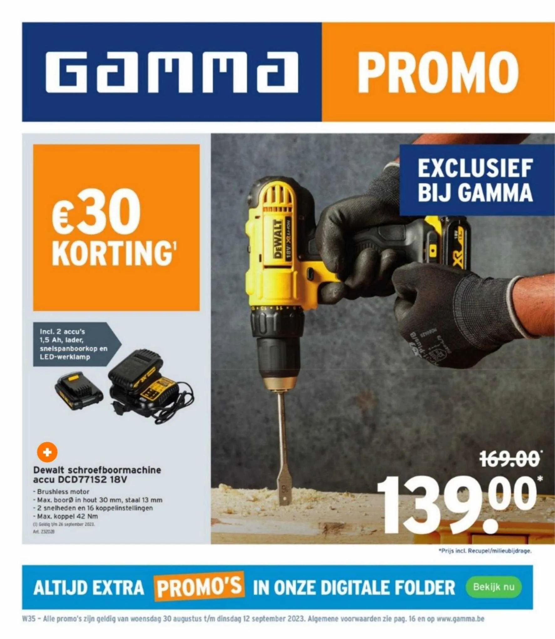 GAMMA Folder van 1 september tot 1 september 2023 - folder pagina 1