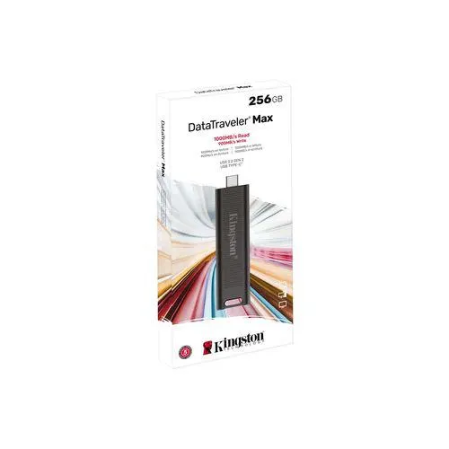 Kingston Technology DataTraveler Max USB flash drive 256 GB USB Type-C 3.2 Gen 2 (3.1 Gen 2) Zwart
