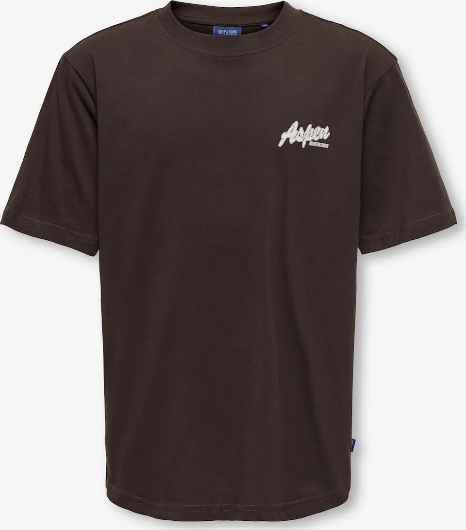 Only & Sons Junior Shirt 'OSJLARRY' in Donkerbruin