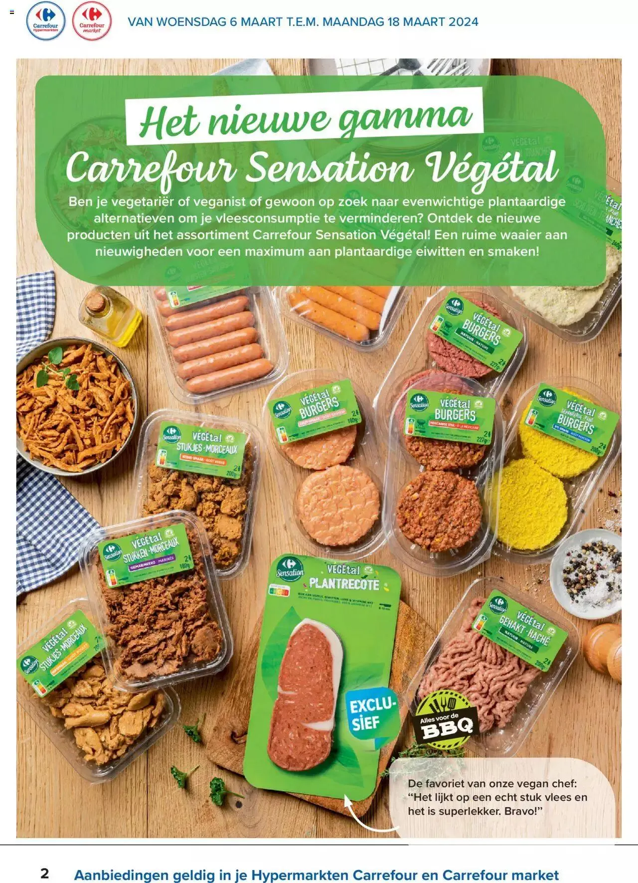Carrefour Veggie Special van 18 maart tot 11 maart 2024 - folder pagina 2