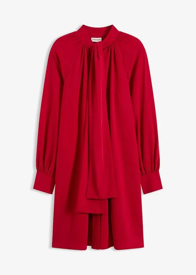 Robe blouse à lavallière