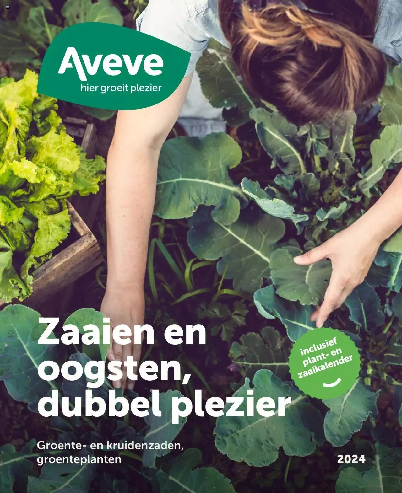 Aveve Groente- en kruidengids van 1 februari tot 31 december 2024 - folder pagina 1