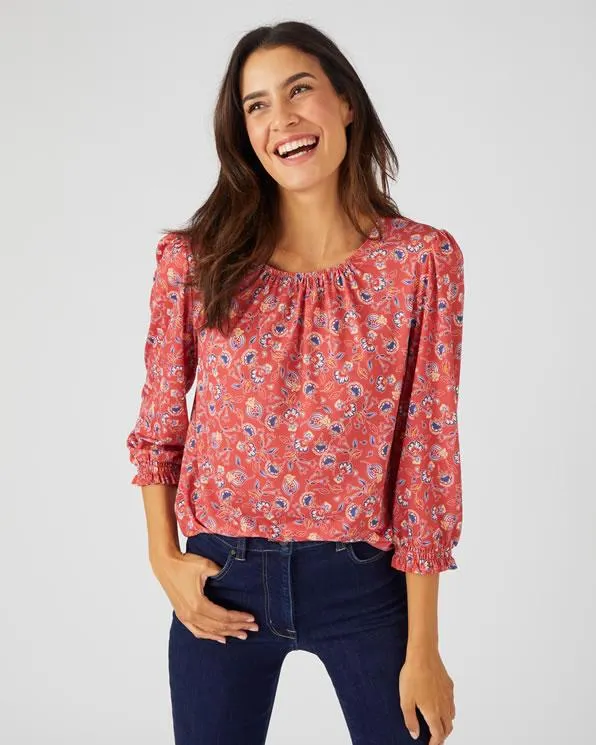 T-shirt tricot crêpe stof