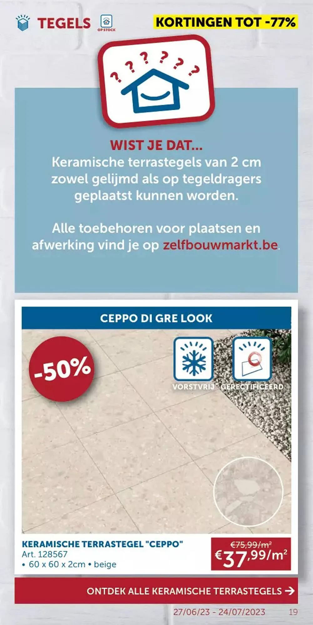 Zelfbouwmarkt folder van 27 juni tot 24 juli 2023 - folder pagina 19