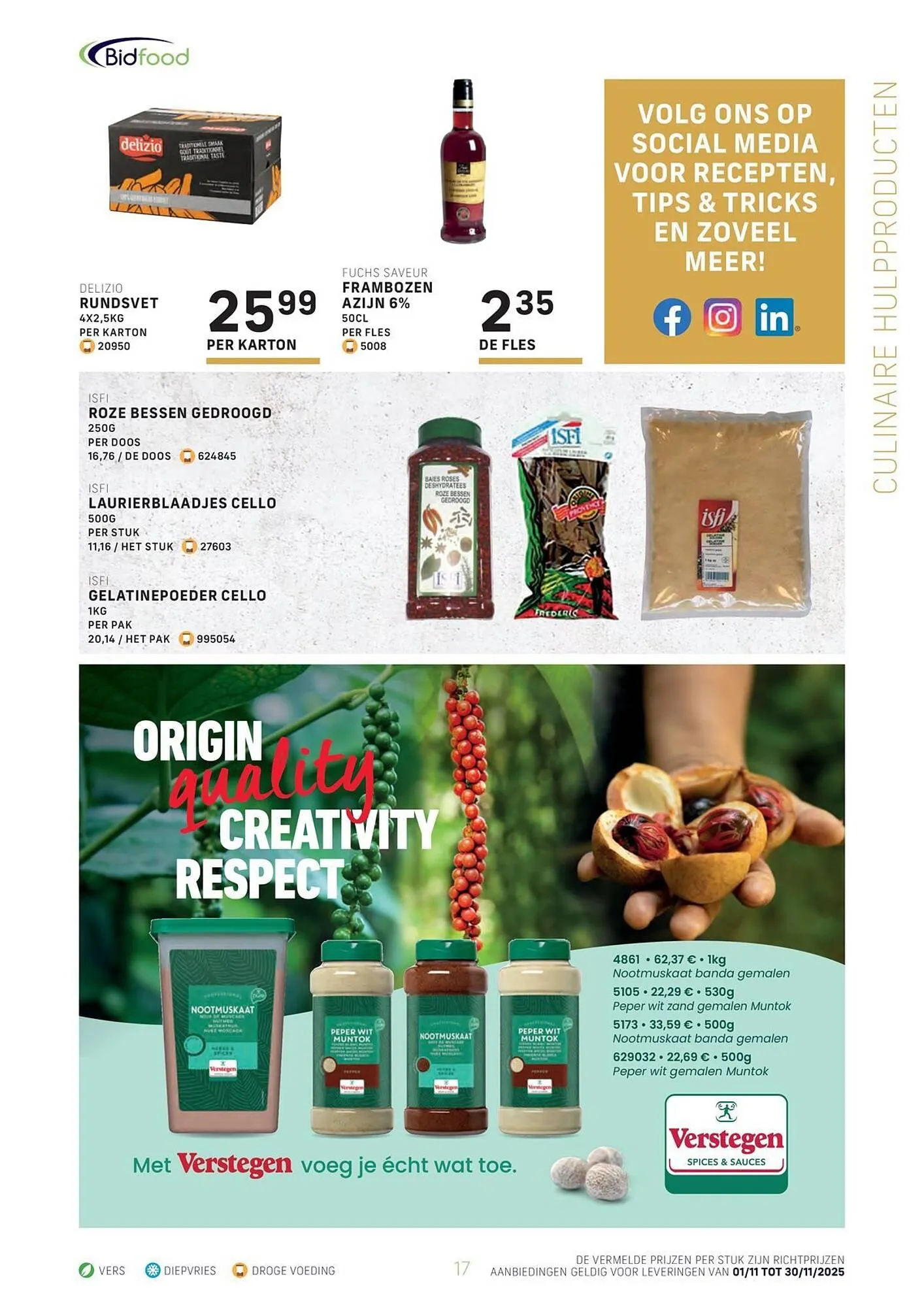 Bidfood folder van 31 oktober tot 30 november 2025 - folder pagina 17