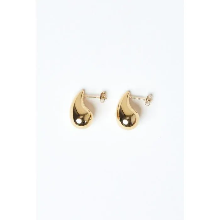 Oorbellen druppelvorm S stainless steel