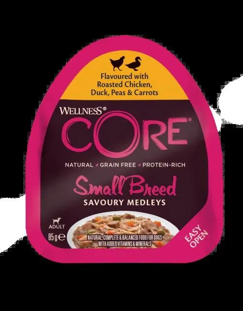 Wellness Core Small Breed Savoury Medleys 85 g - Hondenvoer